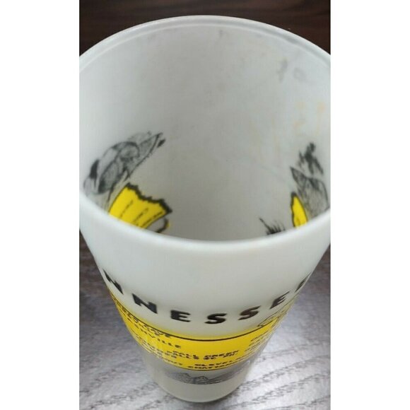 Vintage Anchor Hocking Flosted Glass Tennessee Drinkware And Barware Tumbler Mug - Picture 6 of 9